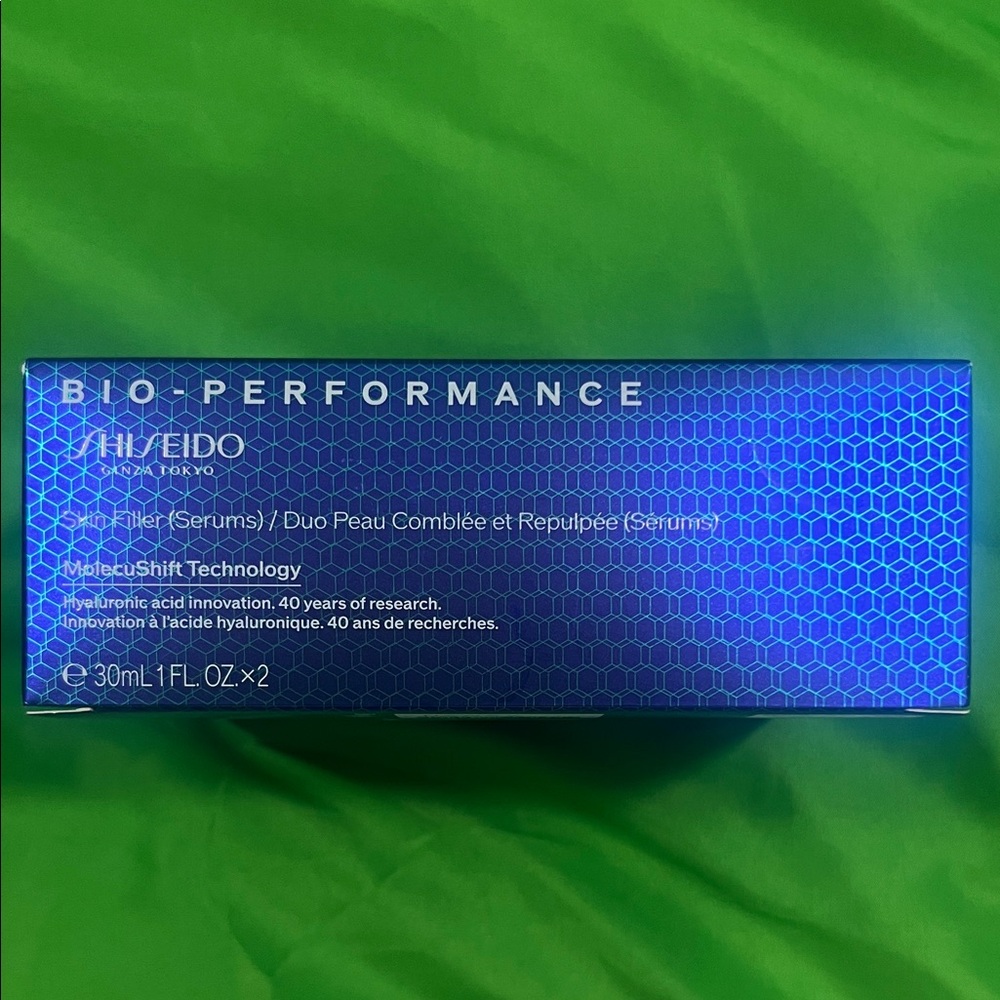 Shiseido Bio-Performance Serums in Blue Packaging